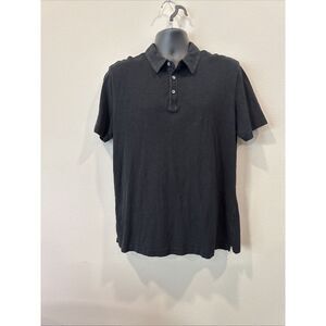 Robert Barakett Montreal Polo Shirt Mens Extra Large Black Short‎ Sleeve